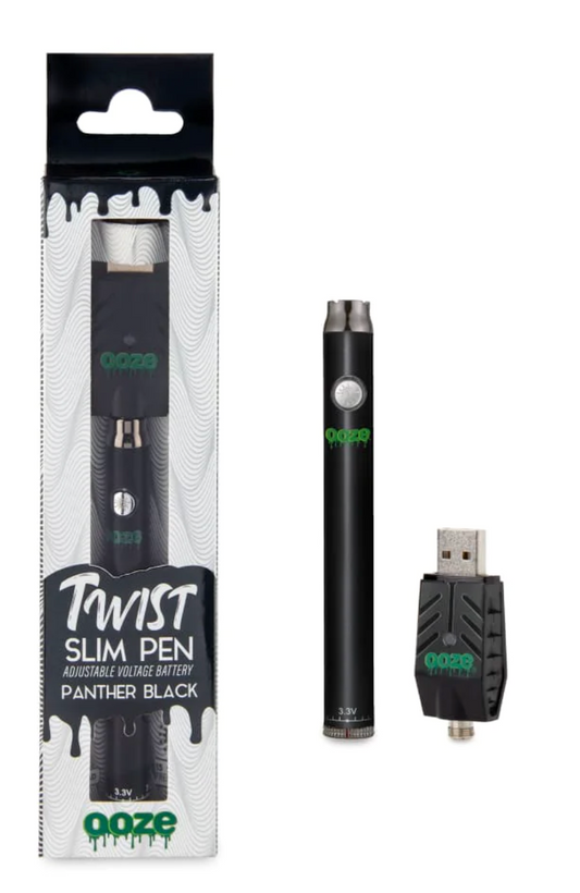Ooze Twist Slim Pen - 320 MAh Flex Temp 510 Vape Battery